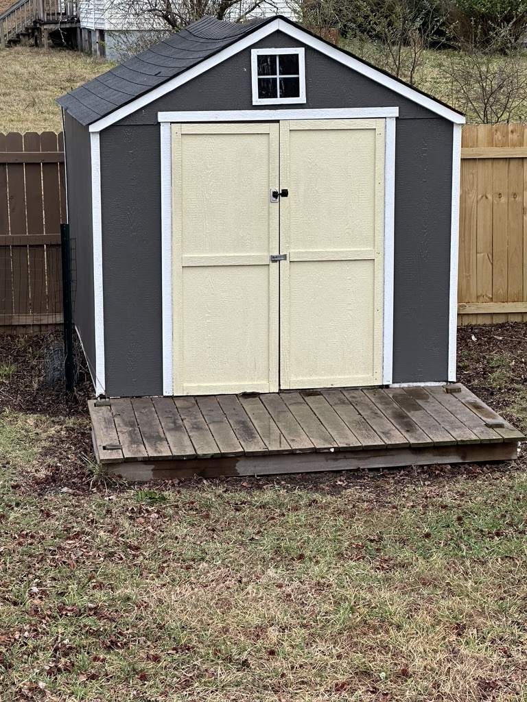 Shed for your lawn mower, etc.